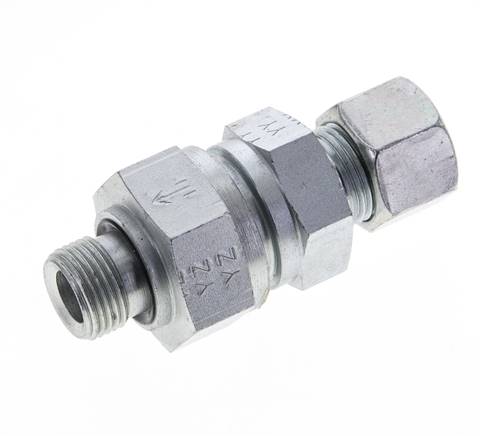 Hydraulic Check Valve Cutting Ring 12L (M18x1.5) & G3/8'' Male Steel 1-250bar (15-3625)psi Tube-Thread ISO 8434-1