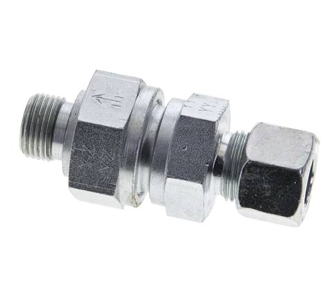 Hydraulic Check Valve Cutting Ring 12L (M18x1.5) & G3/8'' Male Steel 1-250bar (15-3625)psi Tube-Thread ISO 8434-1