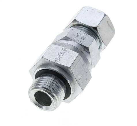 Hydraulic Check Valve Cutting Ring 15L (M22x1.5) & G1/2'' Male Steel 1-250bar (15-3625)psi Tube-Thread ISO 8434-1