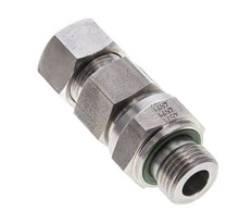 Hydraulic Check Valve Cutting Ring 15L (M22x1.5) & G1/2'' Male Stainless Steel 0.2-250bar (3-3625)psi Tube-Thread ISO 8434-1
