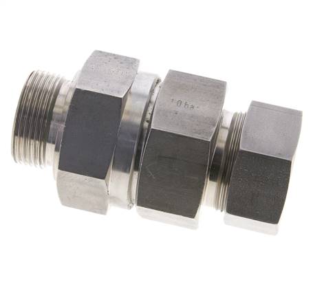 Hydraulic Check Valve Cutting Ring 35L (M45x2) & G1-1/4'' Male Stainless Steel 1-100bar (15-1450)psi Tube-Thread ISO 8434-1