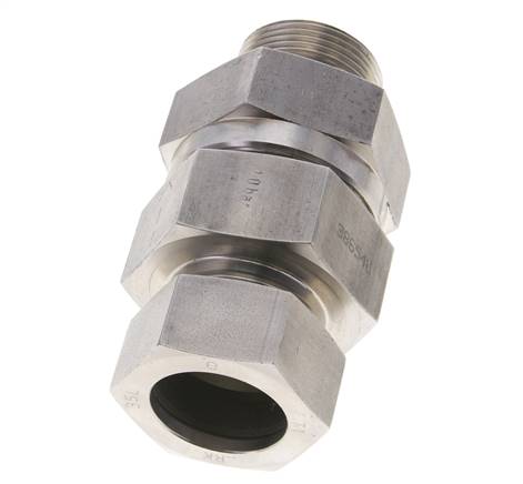 Hydraulic Check Valve Cutting Ring 35L (M45x2) & G1-1/4'' Male Stainless Steel 1-100bar (15-1450)psi Tube-Thread ISO 8434-1