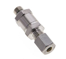 Hydraulic Check Valve Compression Ring 6L (M12x1.5) & G1/8'' Male Stainless Steel 1-250bar (15-3625)psi Tube-Thread ISO 8434-1