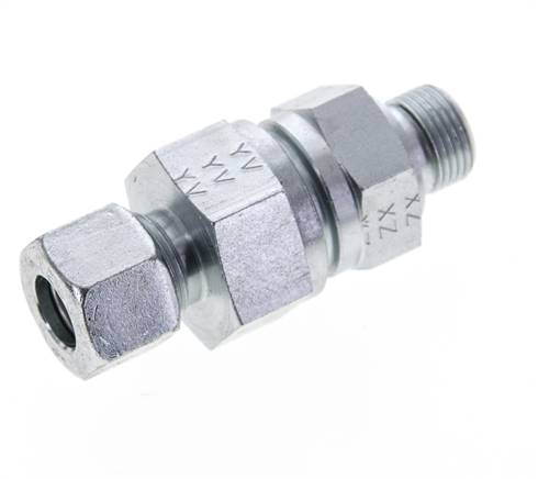 Hydraulic Check Valve Cutting Ring 12L (M18x1.5) & G3/8'' Male Steel 1-250bar (15-3625)psi Thread-Tube ISO 8434-1