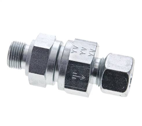 Hydraulic Check Valve Cutting Ring 12L (M18x1.5) & G3/8'' Male Steel 1-250bar (15-3625)psi Thread-Tube ISO 8434-1