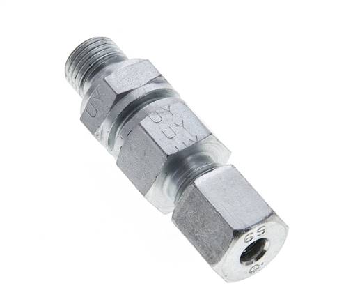 Hydraulic Check Valve Cutting Ring 6S (M14x1.5) & G1/4'' Male Steel 1-400bar (15-5800)psi Thread-Tube ISO 8434-1