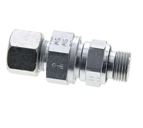Hydraulic Check Valve Cutting Ring 14S (M22x1.5) & G1/2'' Male Steel 1-400bar (15-5800)psi Thread-Tube ISO 8434-1