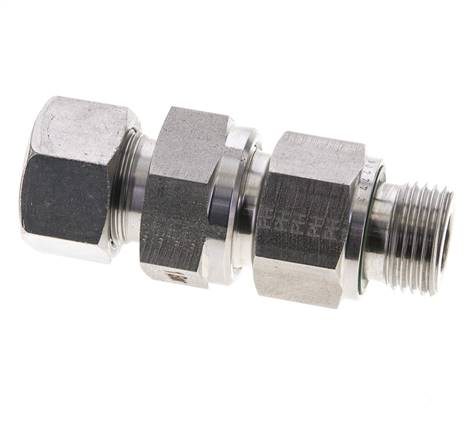 Hydraulic Check Valve Cutting Ring 15L (M22x1.5) & G1/2'' Male Stainless Steel 1-250bar (15-3625)psi Thread-Tube ISO 8434-1