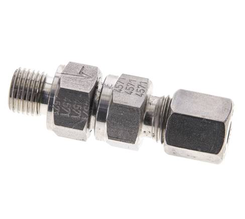 Hydraulic Check Valve Cutting Ring 6S (M14x1.5) & G1/4'' Male Stainless Steel 1-400bar (15-5800)psi Thread-Tube ISO 8434-1