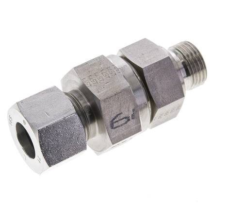 Hydraulic Check Valve Cutting Ring 16S (M24x1.5) & G1/2'' Male Stainless Steel 1-400bar (15-5800)psi Thread-Tube ISO 8434-1