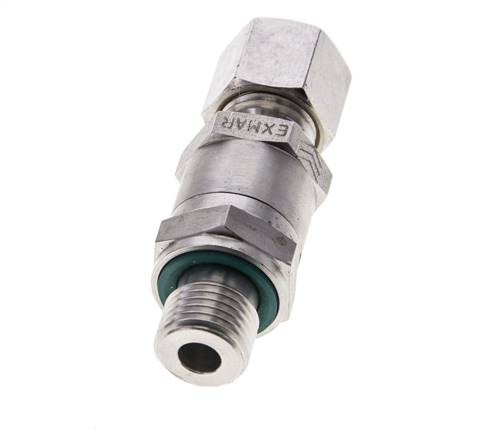 Hydraulic Check Valve Compression Ring 8L (M14x1.5) & G1/4'' Male Stainless Steel 1-250bar (15-3625)psi Thread-Tube ISO 8434-1
