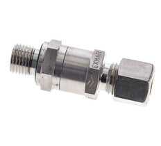 Hydraulic Check Valve Compression Ring 8L (M14x1.5) & G1/4'' Male Stainless Steel 1-250bar (15-3625)psi Thread-Tube ISO 8434-1