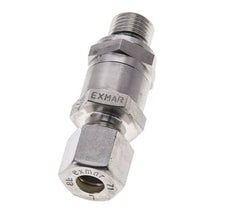 Hydraulic Check Valve Compression Ring 8L (M14x1.5) & G1/4'' Male Stainless Steel 1-250bar (15-3625)psi Thread-Tube ISO 8434-1