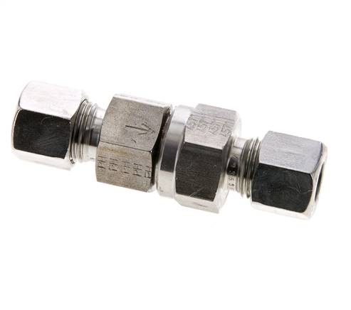 Hydraulic Check Valve Cutting Ring 10L (M16x1.5) Stainless Steel 0.5-250bar (7-3625)psi ISO 8434-1