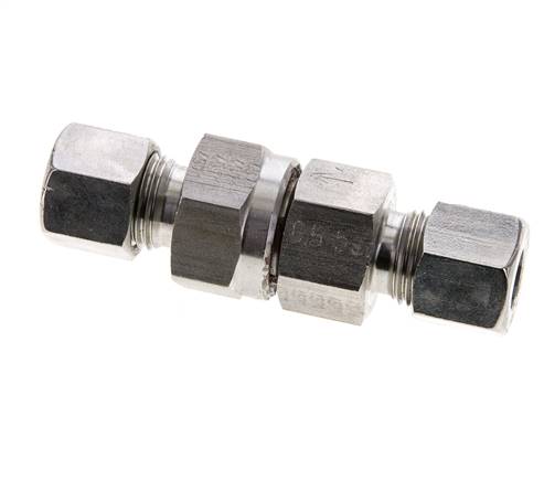 Hydraulic Check Valve Cutting Ring 10L (M16x1.5) Stainless Steel 0.5-250bar (7-3625)psi ISO 8434-1