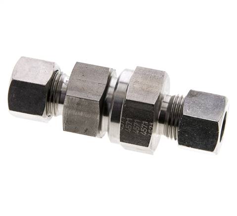 Hydraulic Check Valve Cutting Ring 12L (M18x1.5) Stainless Steel 1-250bar (15-3625)psi ISO 8434-1