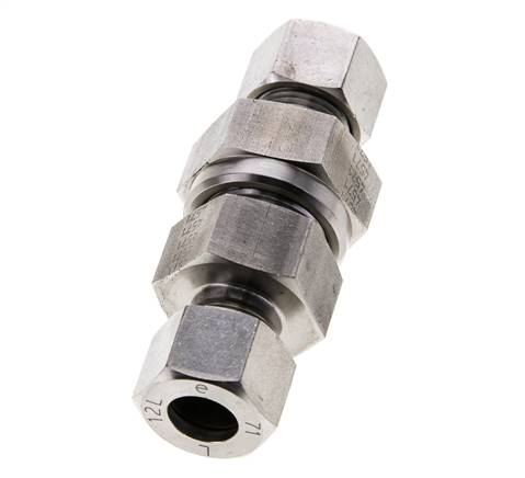Hydraulic Check Valve Cutting Ring 12L (M18x1.5) Stainless Steel 1-250bar (15-3625)psi ISO 8434-1