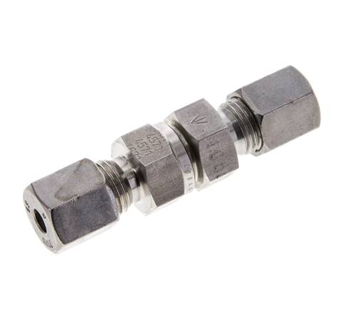 Hydraulic Check Valve Cutting Ring 6S (M14x1.5) Stainless Steel 1-400bar (15-5800)psi ISO 8434-1