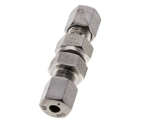 Hydraulic Check Valve Cutting Ring 6S (M14x1.5) Stainless Steel 1-400bar (15-5800)psi ISO 8434-1