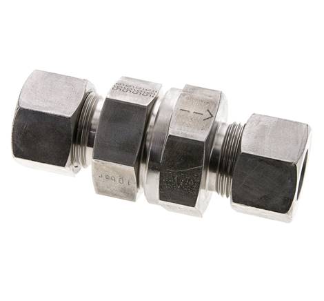 Hydraulic Check Valve Cutting Ring 20S (M30x2) Stainless Steel 1-400bar (15-5800)psi ISO 8434-1