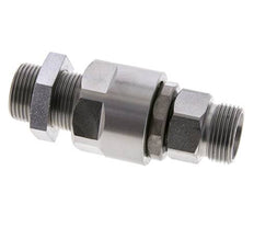 15L Zink plated Steel Ball-Guided Swivel Joint Cutting Fitting Bulkhead 315 bar NBR ISO 8434-1