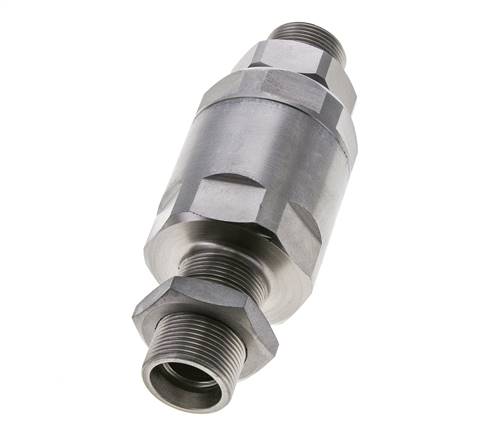 18L Zink plated Steel Ball-Guided Swivel Joint Cutting Fitting Bulkhead 315 bar NBR ISO 8434-1