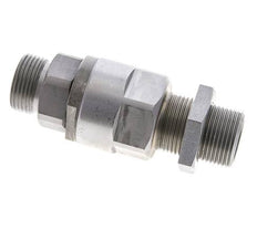 20S Zink plated Steel Ball-Guided Swivel Joint Cutting Fitting Bulkhead 350 bar NBR ISO 8434-1