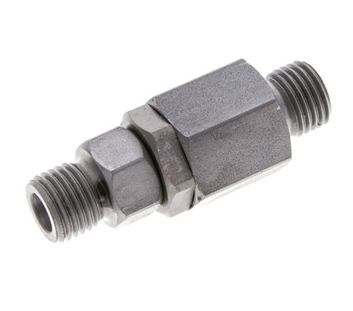 6S Zink plated Steel Ball-Guided Swivel Joint Cutting Fitting DN 4350 bar NBR ISO 8434-1