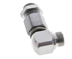 16S Zink plated Steel Elbow Ball-Guided Swivel Joint Cutting Fitting Bulkhead DN 12350 bar NBR ISO 8434-1