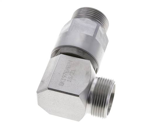 25S Zink plated Steel Elbow Ball-Guided Swivel Joint Cutting Fitting DN 20350 bar NBR ISO 8434-1
