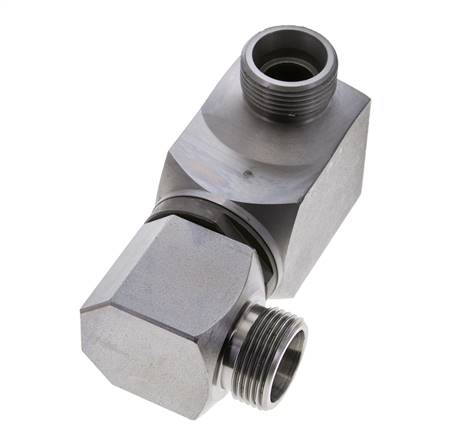 20S Zink plated Steel Ball-Guided Double Swivel Joint Cutting Fitting DN 16350 bar NBR ISO 8434-1