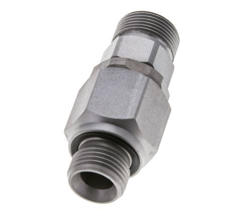 16S & G1/2'' Zink plated Steel Ball-Guided Swivel Joint Cutting Fitting with Male Threads DN 12350 bar NBR ISO 8434-1