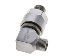 12L & M18x1.5 Zink plated Steel Elbow Ball-Guided Swivel Joint Cutting Fitting with Male Threads DN 10315 bar NBR ISO 8434-1