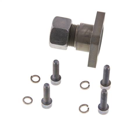 LK 40 Pump Flange Steel with 15L (M22x1.5)