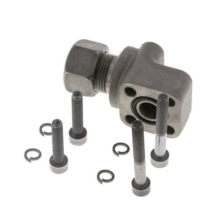 LK 30 Elbow Pump Flange Malleable cast iron with 15L (M22x1.5)