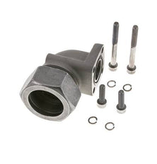 LK 40 Elbow Pump Flange Malleable cast iron with 35L (M45x2)