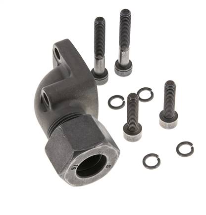 LK 35 Elbow Pump Flange Malleable cast iron with 16S (M24x1.5)