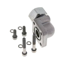 LK 55 Elbow Pump Flange Malleable cast iron with 25S (M36x2)