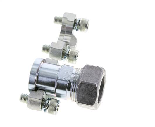 3/4'' SAE Flange 3000 PSI Steel with 28L (M36x2) ISO 6162-1