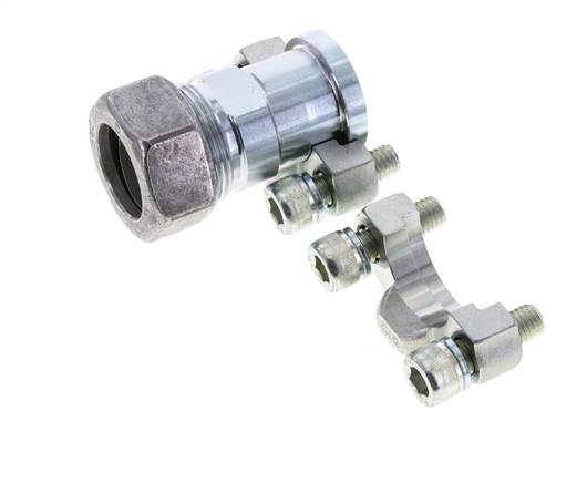 3/4'' SAE Flange 3000 PSI Steel with 28L (M36x2) ISO 6162-1