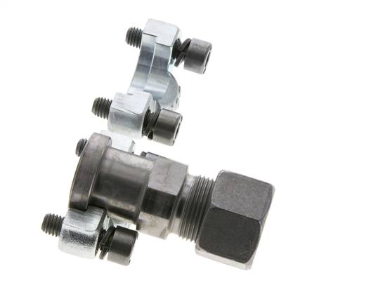 1/2'' SAE Flange 3000 PSI Steel with 16S (M24x1.5) ISO 6162-1