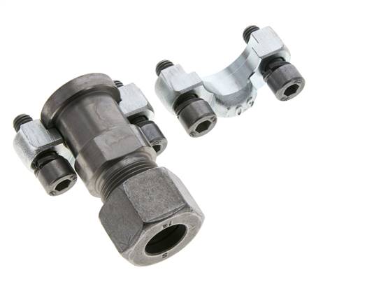1/2'' SAE Flange 3000 PSI Steel with 16S (M24x1.5) ISO 6162-1
