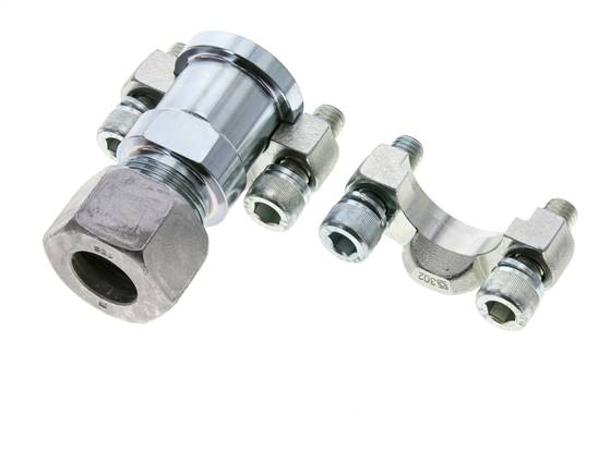 3/4'' SAE Flange 3000 PSI Steel with 20S (M30x2) ISO 6162-1