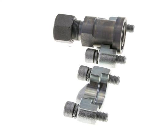 3/4'' SAE Flange 6000 PSI Steel with 16S (M24x1.5) ISO 6162-2