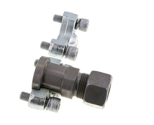 3/4'' SAE Flange 6000 PSI Steel with 20S (M30x2) ISO 6162-2