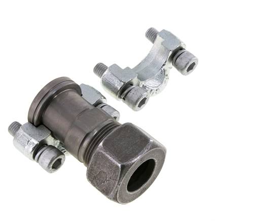 3/4'' SAE Flange 6000 PSI Steel with 25S (M36x2) ISO 6162-2