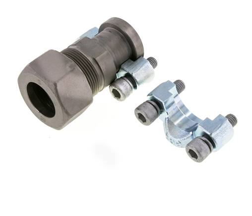 3/4'' SAE Flange 6000 PSI Steel with 30S (M42x2) ISO 6162-2