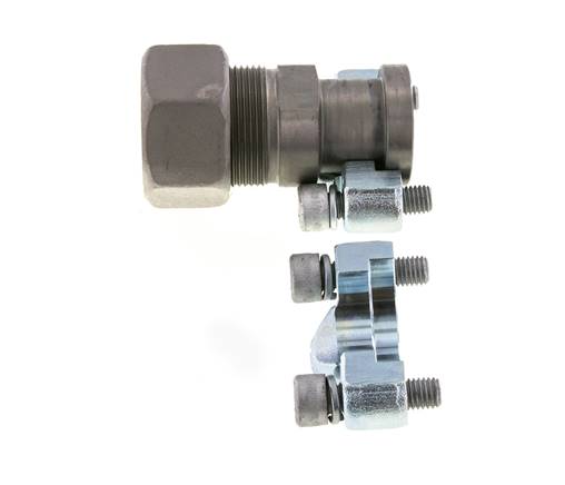 3/4'' SAE Flange 6000 PSI Steel with 30S (M42x2) ISO 6162-2