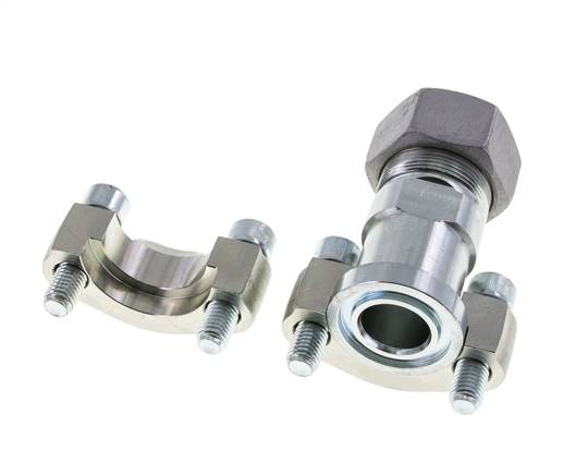 1'' SAE Flange 6000 PSI Steel with 30S (M42x2) ISO 6162-2