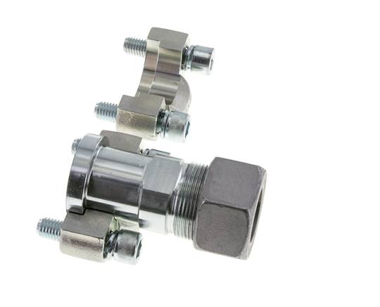 1'' SAE Flange 6000 PSI Steel with 30S (M42x2) ISO 6162-2